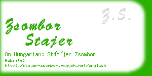 zsombor stajer business card